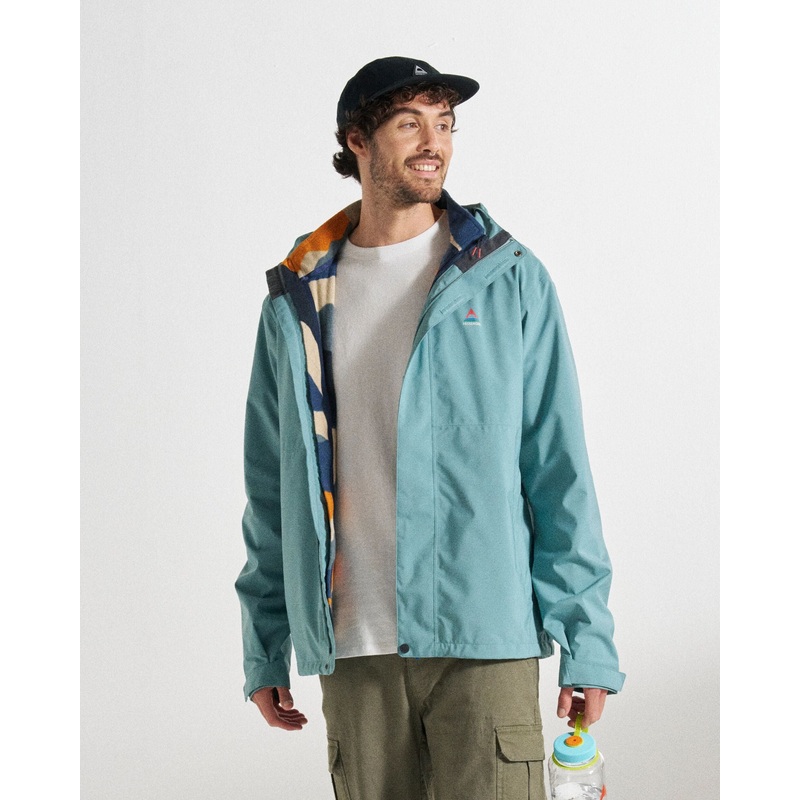 Graniteridge Recycelte Wasserdichte 3 in 1 Jacke – Echtes Schwarz/ Khaki