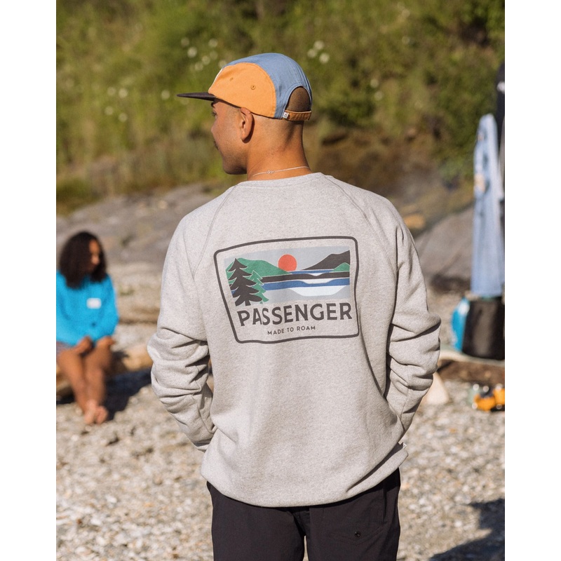 Roamer Herren Bio-Baumwoll Sweatshirt – Grau Meliert