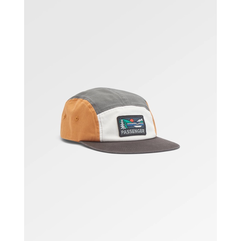 Roamer Recycelte 5 Panel Kappe – Sturmgrau Multi