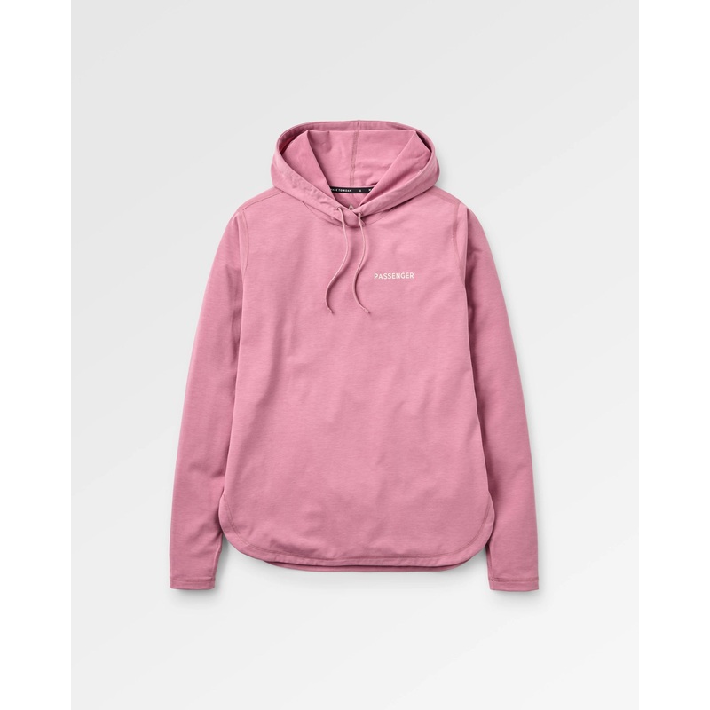 Roamscreen UPF50 Drirelease Damen Hoodie – Pink Haze