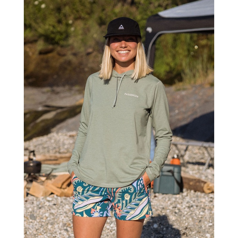 Roamscreen UPF50 Drirelease Damen Hoodie – Pistazie