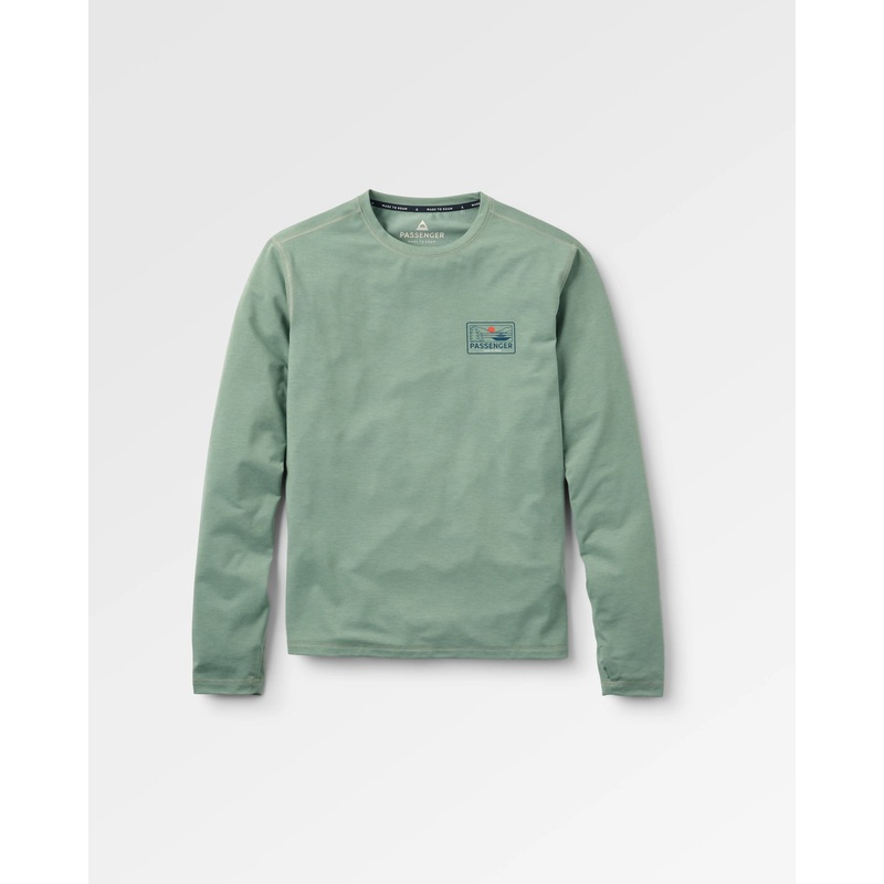 Roamscreen UPF50 Drirelease Herren Langarmshirt – Pistazie