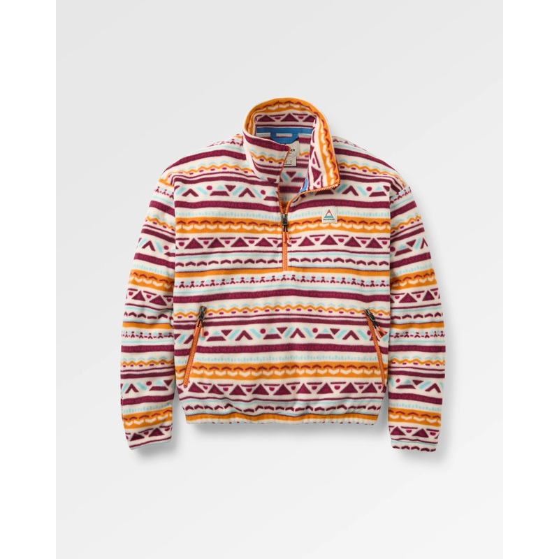 Ayla Recyceltes Micro Polartec Fleece – Geo Tracks Birch