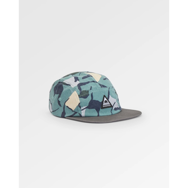Coast Recycelte 5 Panel Snapback Cap – Abstrakte Wege Arktik