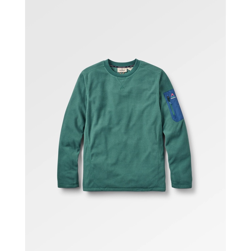 Forestscape Recyceltes Fleece Crew – Deep Ocean
