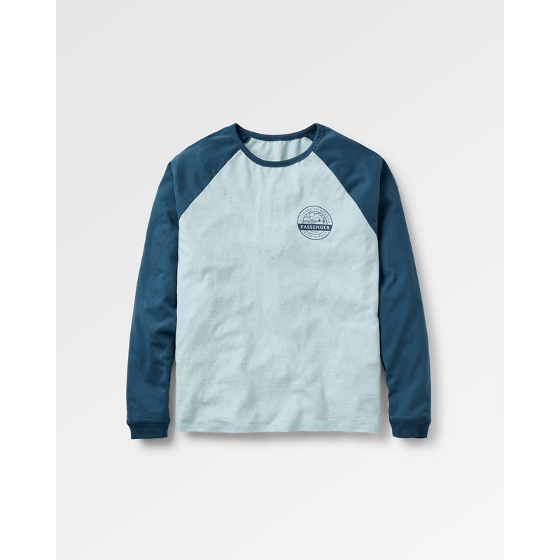 Odyssey Bio-Baumwoll Raglan T-Shirt – Eisblau