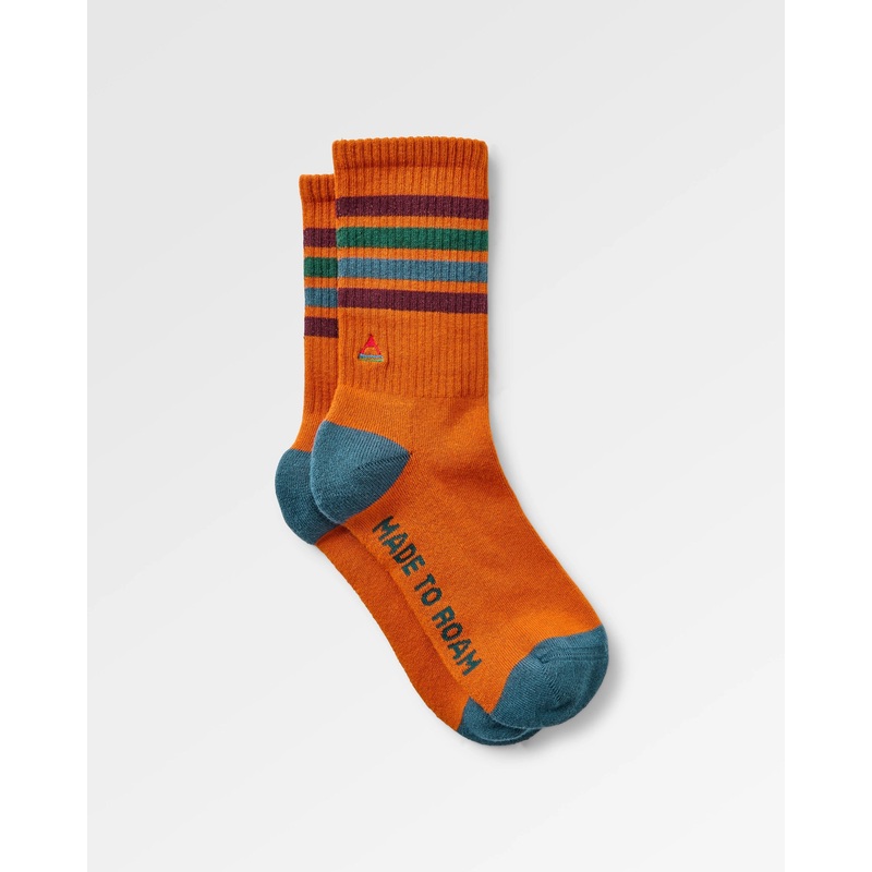 Organic Midweight Tennissocken – Retro Orange