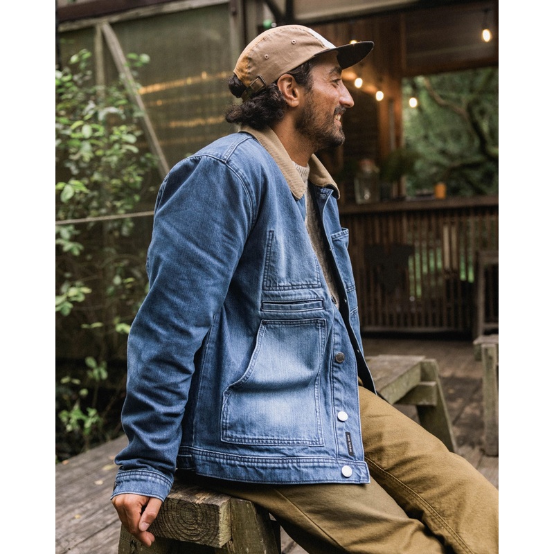 Vantage Denimjacke – Mittelblaue Denim