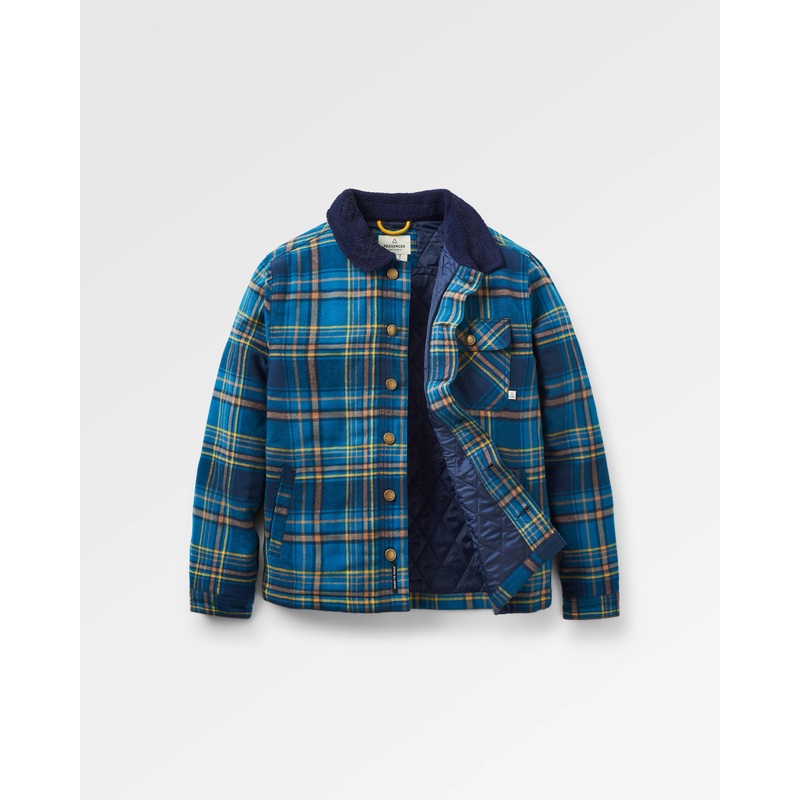 Falcon Bio-Baumwolljacke – Blau karriert