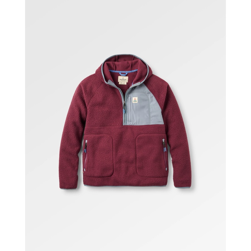 Ventura Recyceltes Sherpa Fleece mit 1/2 Reiverschluss – Feige