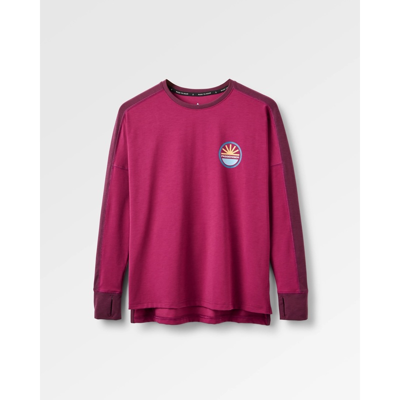 Chase The Light Drirelease Active Langarmshirt – Wild Berry