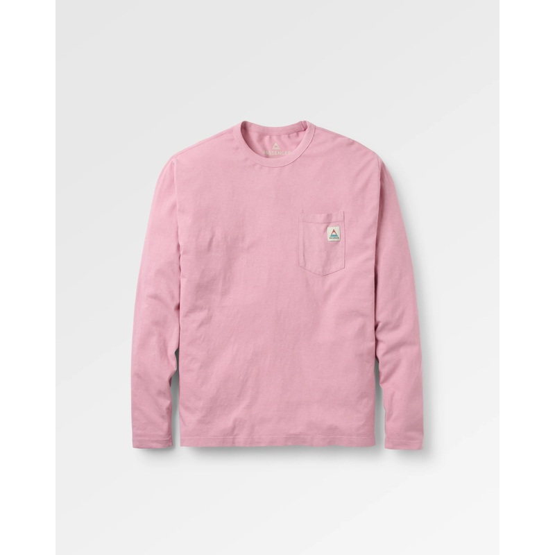 Heritage natrliche Relaxed Fit Langarmshirt – Pink Haze