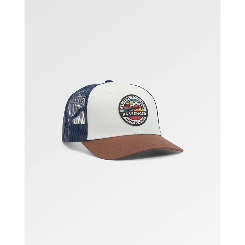 Odyssey Netz Snapback Kappe – Sattes Marineblau/Gummi