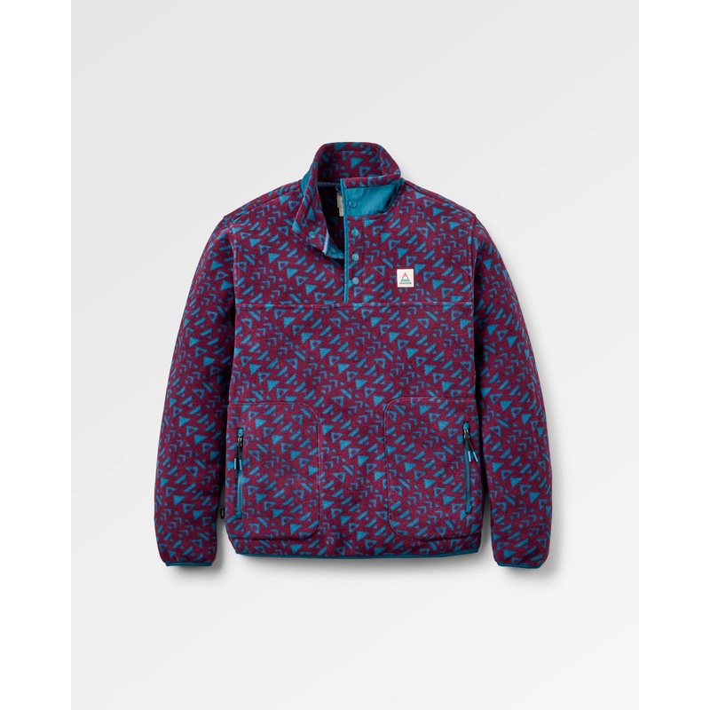 Dusk Polar Fleece – Diagonal Geo Feige