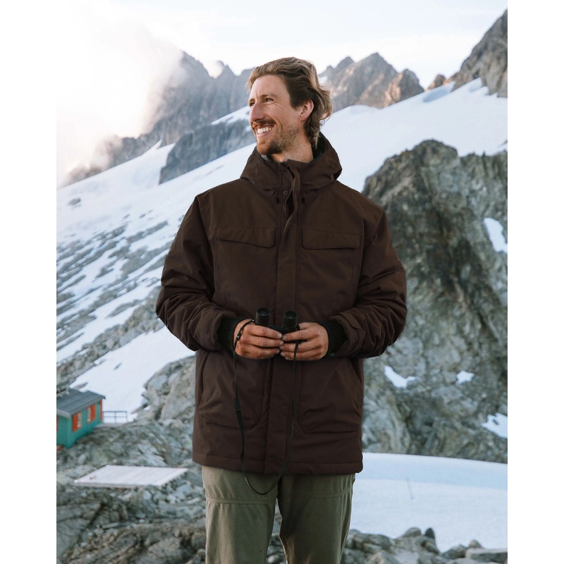 Explorer Recycelter Wasserdichter Daunenparka – Espresso