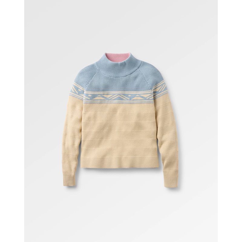 Nurture Bio-Baumwoll Pullover – Verwaschenes Denim