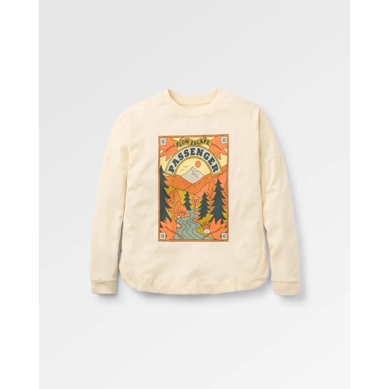 Rambling Recyceltes Baumwoll Langarmshirt – Birke