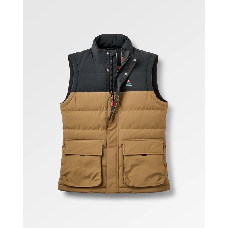 Baltic Recycelte Isolierte Weste – Caramel/Black