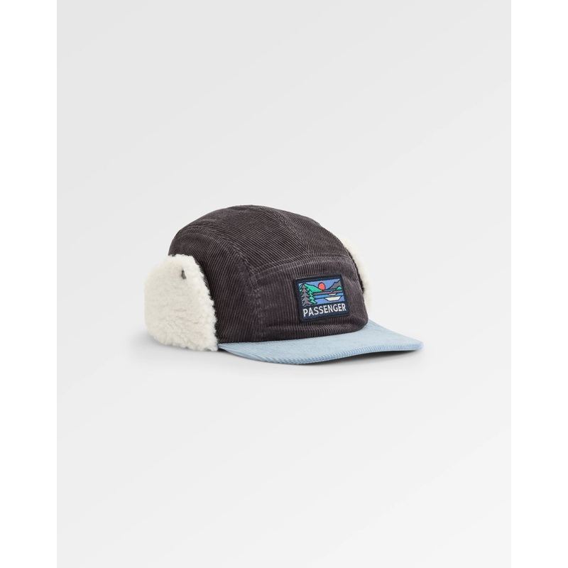 Daytime Recycelte Baumwolle Sherpa Geftterter Hut – Holzkohle