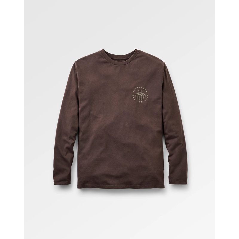 Escapism Recycled Langarmshirt – Espresso