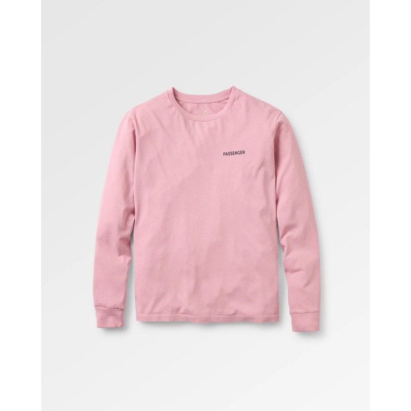 Roamer Recyceltes Baumwoll Langarmshirt – Pink Haze