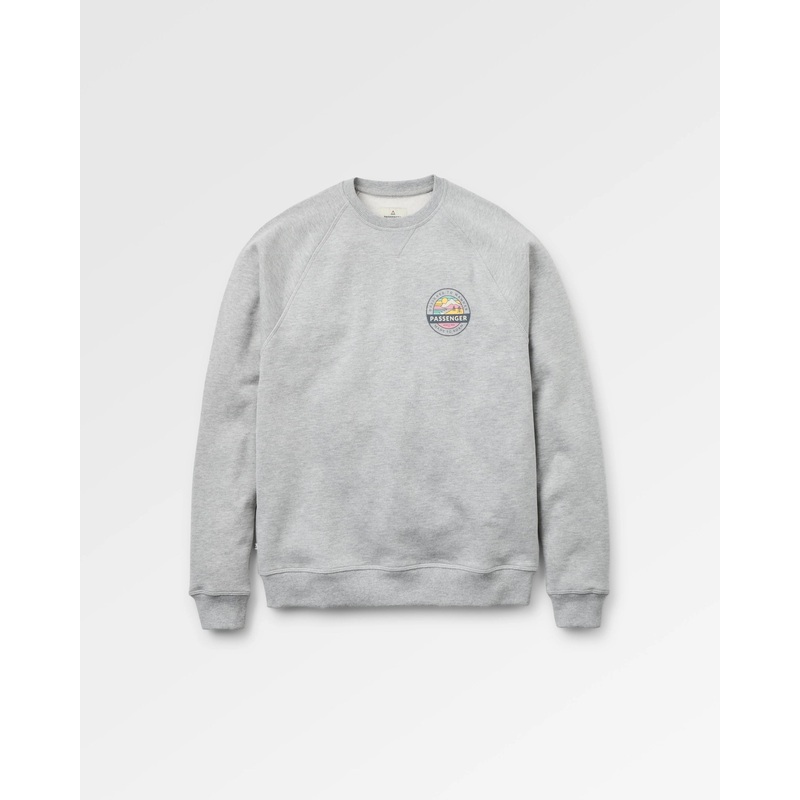 Odyssey Bio-Baumwoll Sweatshirt – Mittelgrau Meliert