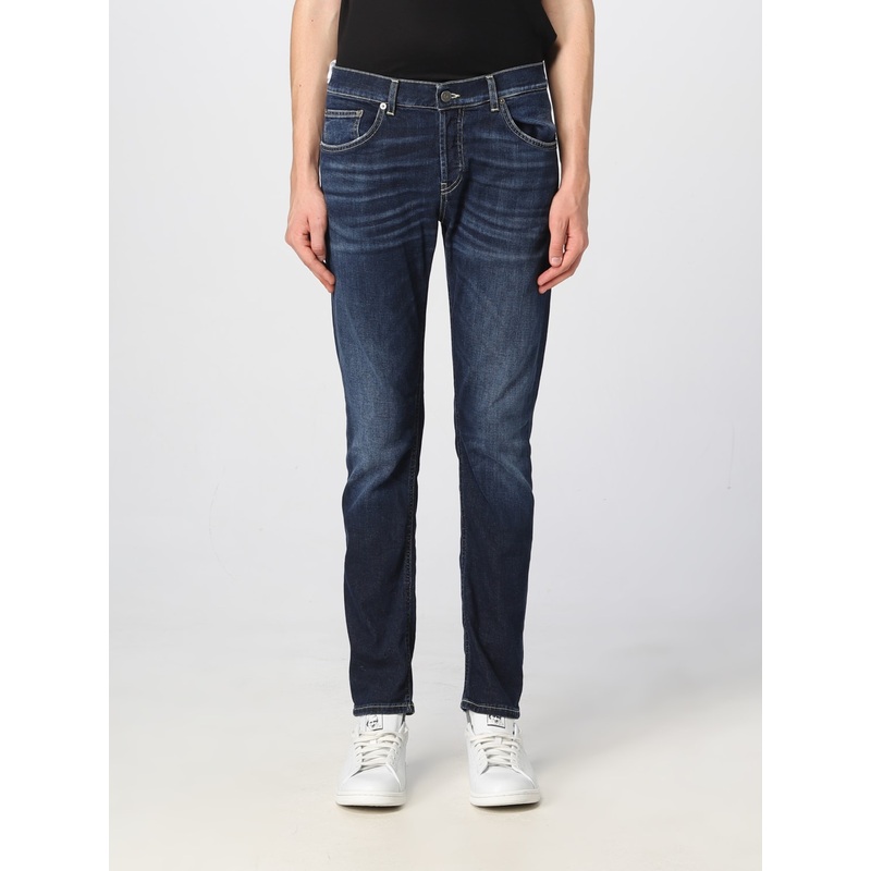 Dondup tight jeans in used effect stretch denim