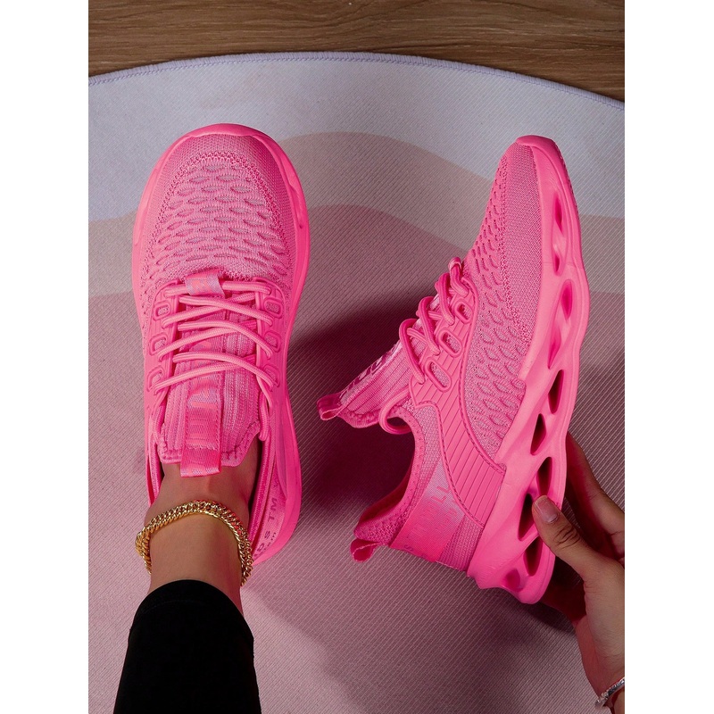 1 Pair Women’s Fashion Solid Color Running Shoes