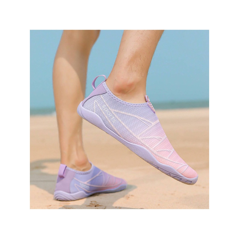 1 Pair Women’s Gradient Color Non-Slip Water Shoes