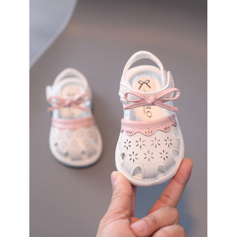 1 Pair Girls Bow Decor Sandals
