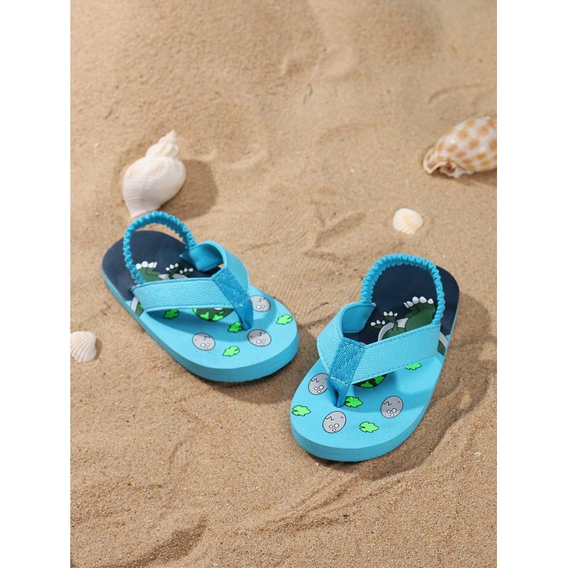 1 Pair Baby Summer Cartoon Animal EVA Anti-Slip Beach Outdoor Slippers