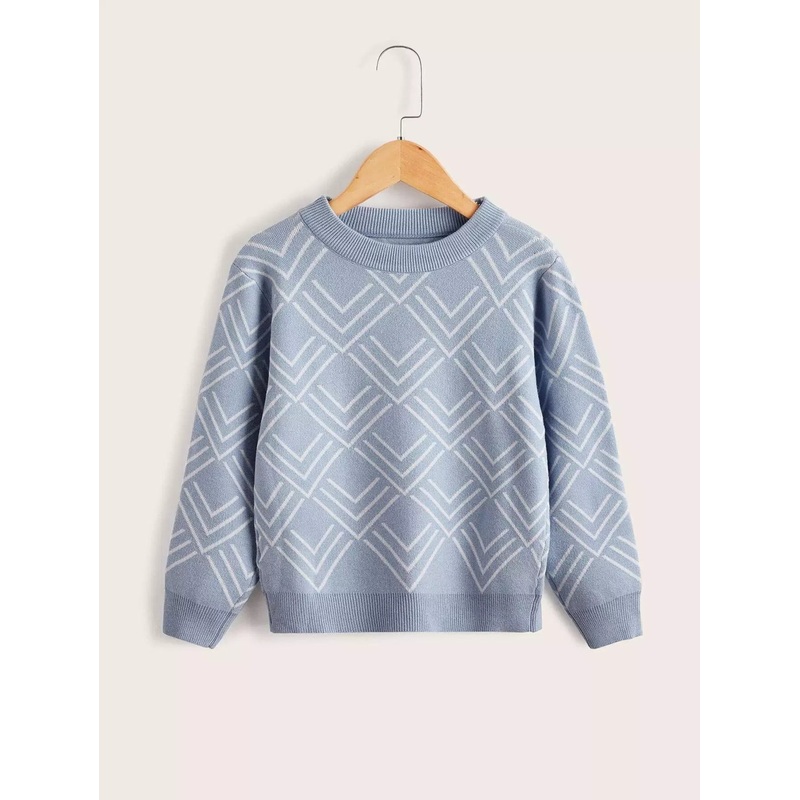 Boys Chevron Pattern Sweater|140