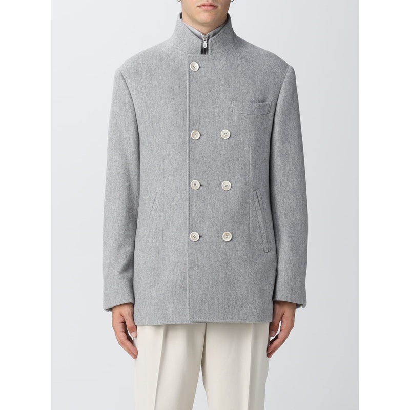 Brunello Cucinelli double-breasted pea coat