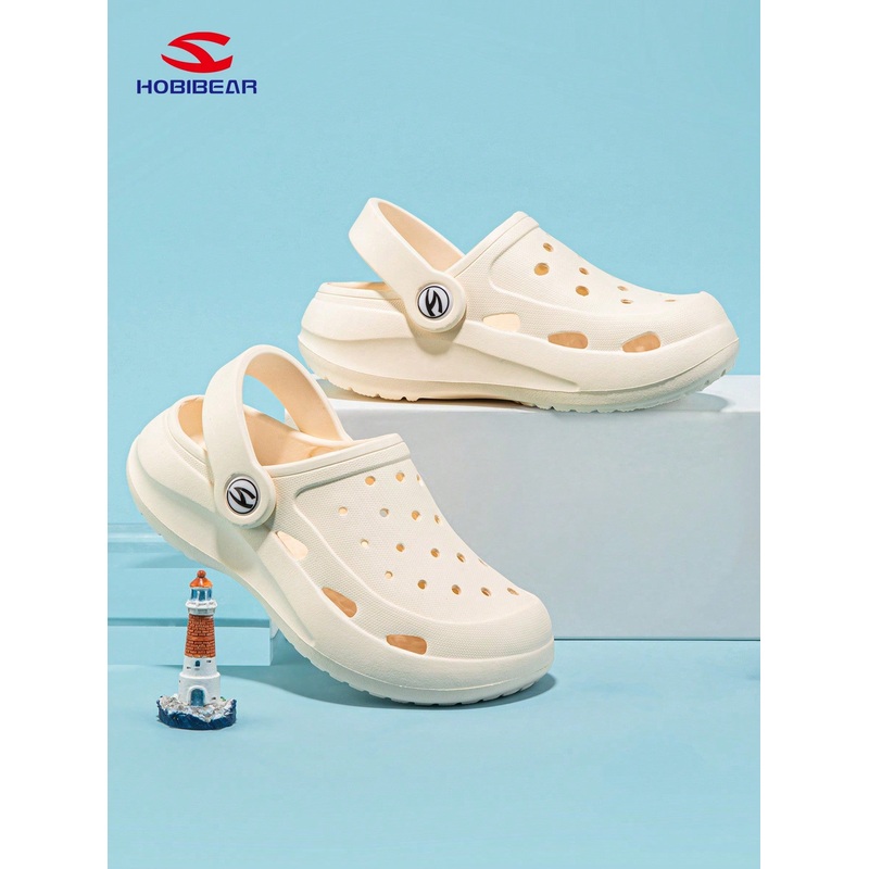 1 Pair HOBIBEAR Kids Cute Soft Comfortable Hollow-Out Clogs