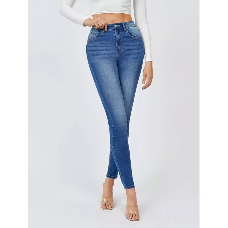 Zipper Fly Skinny Jeans|Tall L