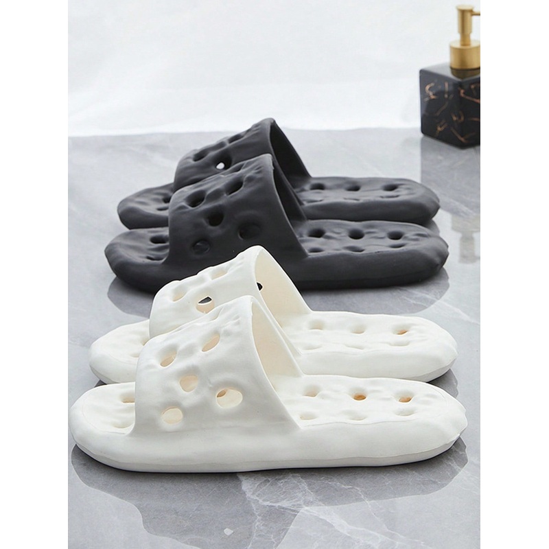 1 Pair EVA Bathroom Slippers, Anti-Slip & Odor Resistant House Shower Sandals