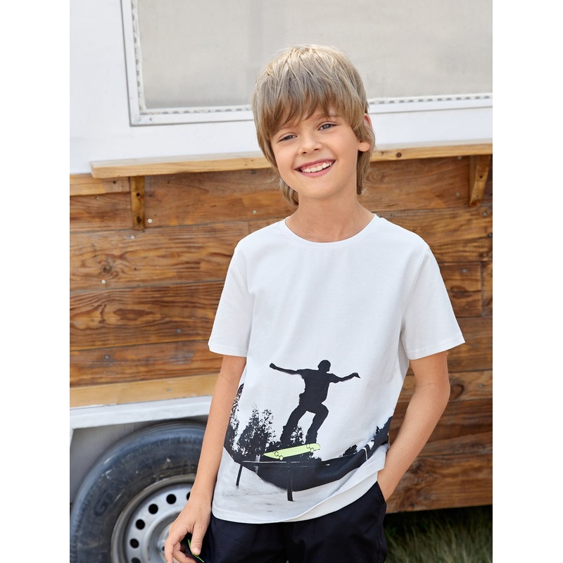 Boys Figure Graphic Top|10Y