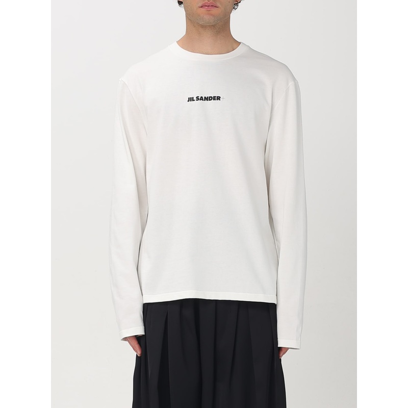 Jil Sander basic cotton sweater with logo