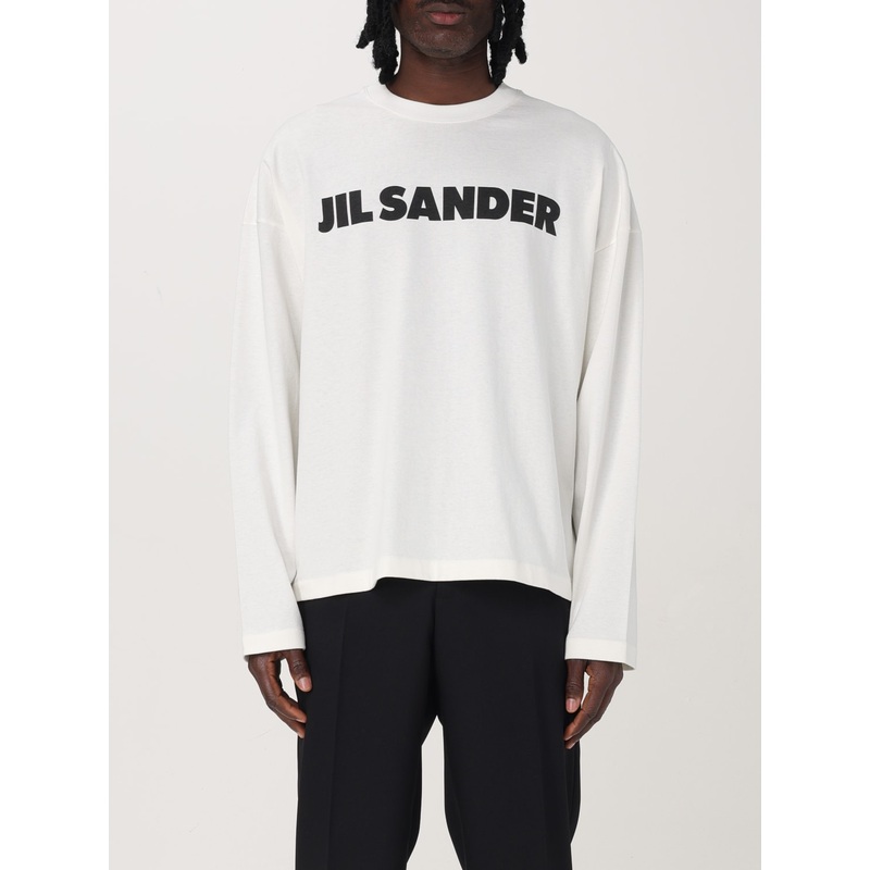 Jil Sander cotton sweater with maxi logo