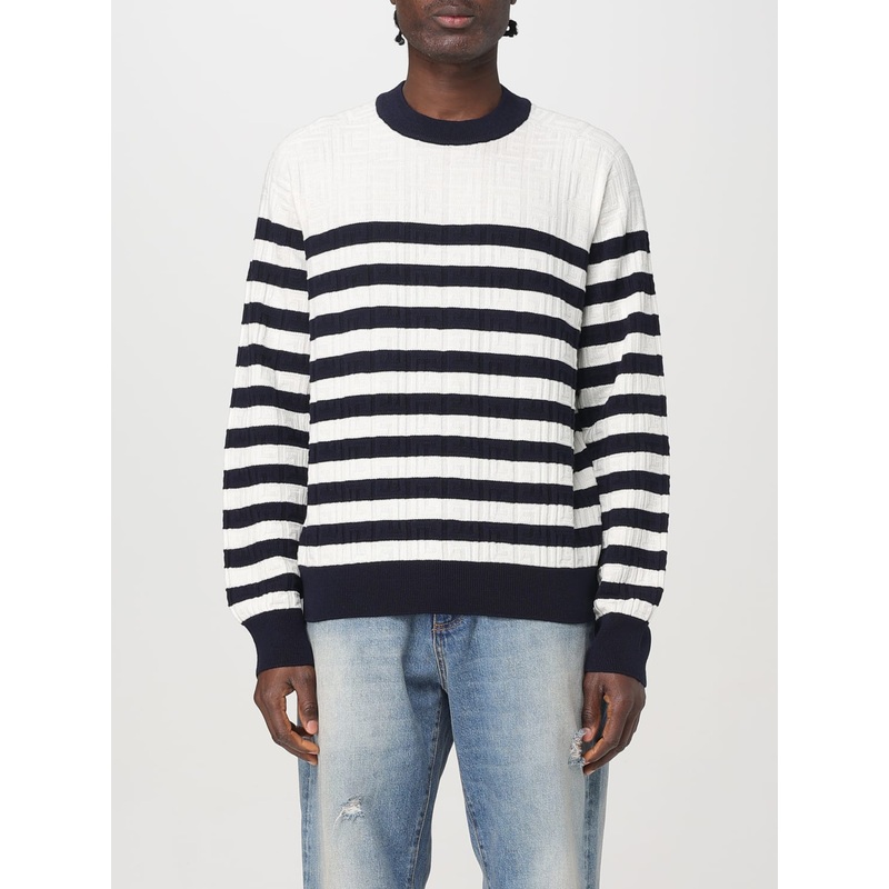 Balmain virgin wool striped sweater