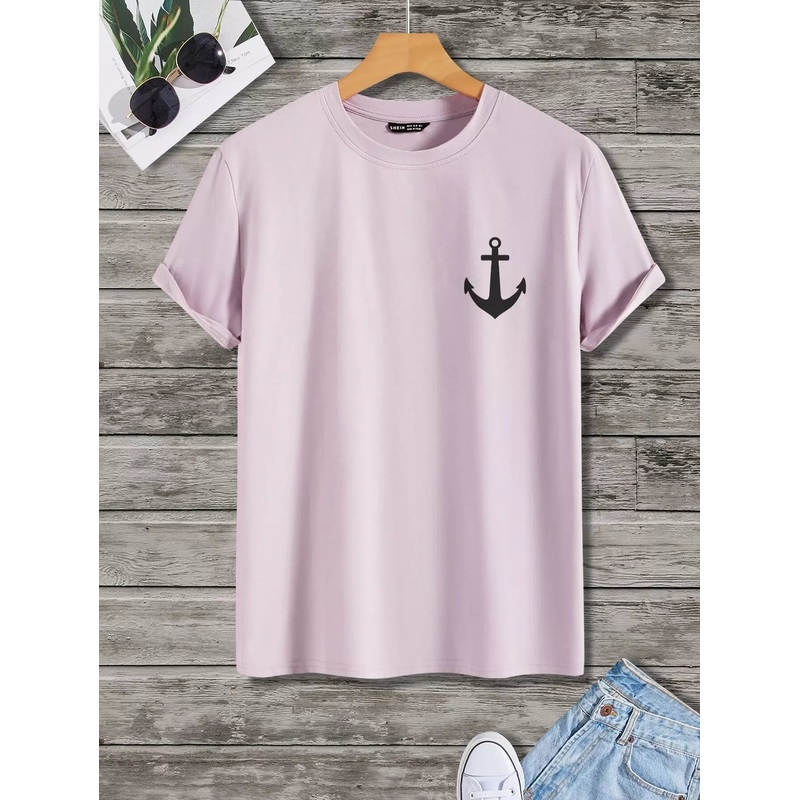 Men Graphic Print Tee|L