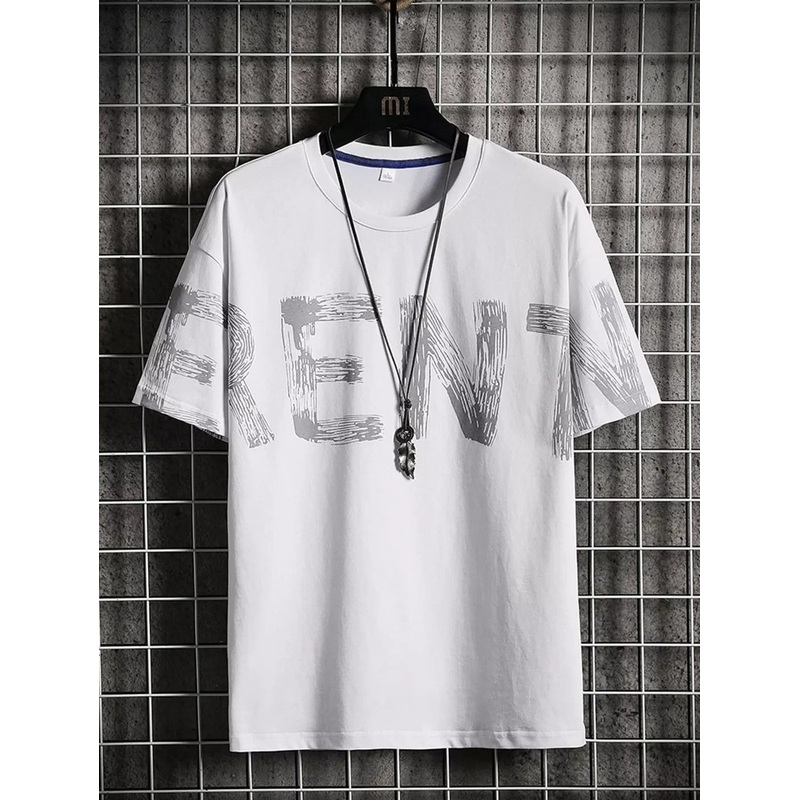 Men Letter Graphic Drop Shoulder Tee