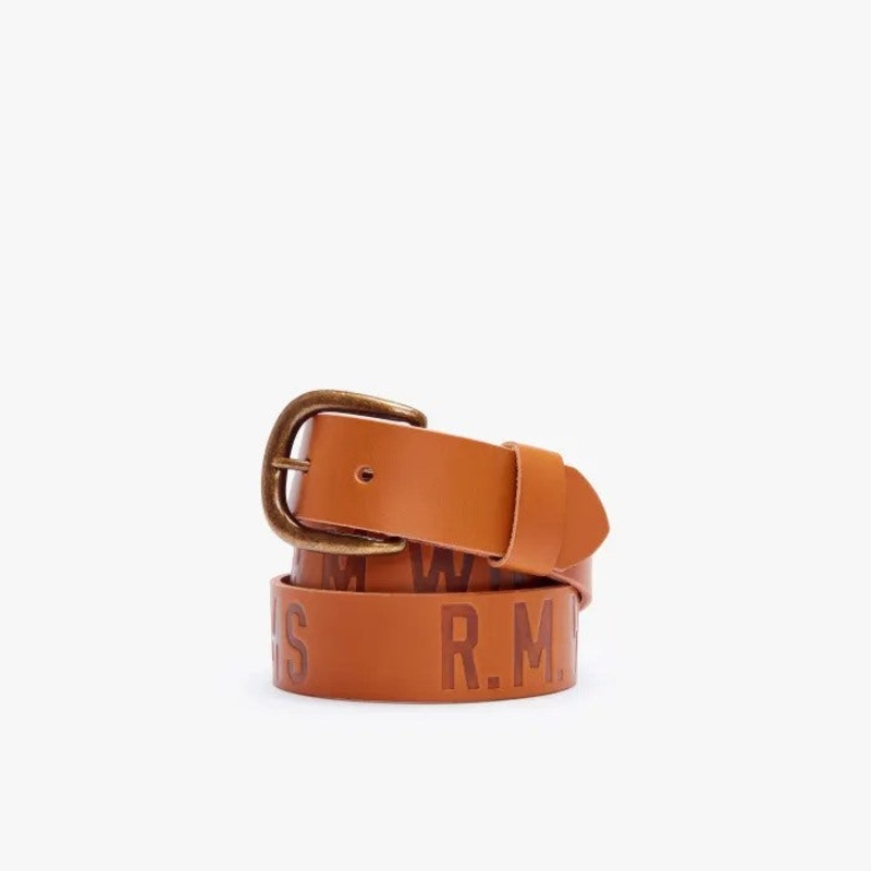 R.M.Williams – Stone Hut Belt – Antique Brass Hardware – Tan