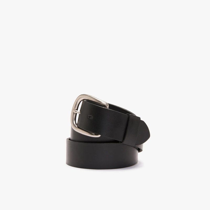 R.M.Williams – Traditional Belt – Brushed Metal Buckle – Black