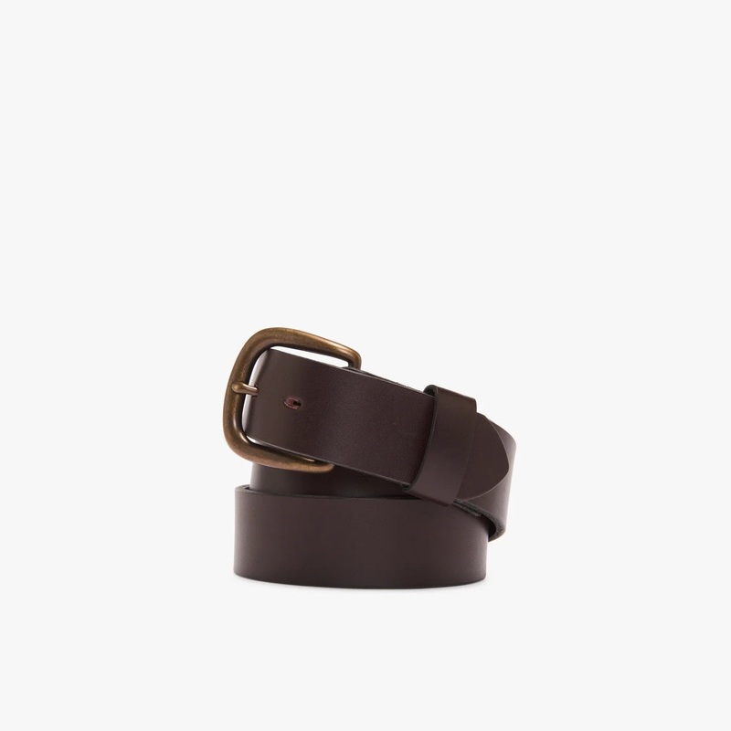 R.M.Williams – Traditional Belt – Brushed Metal Buckle – Chestnut