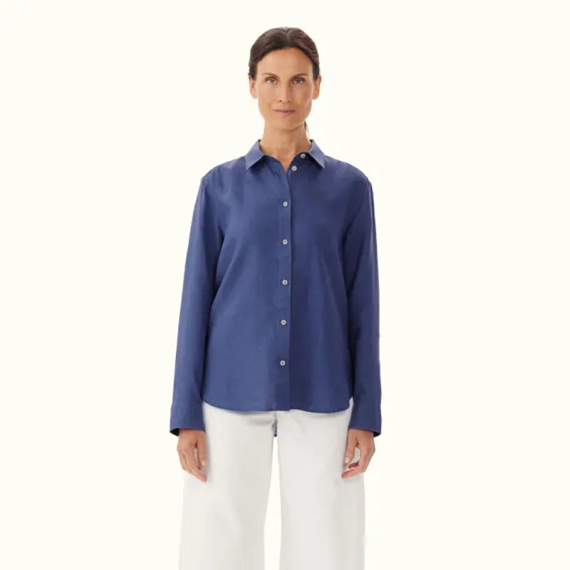 R.M.Williams – Highgate Shirt – Linen – Blue