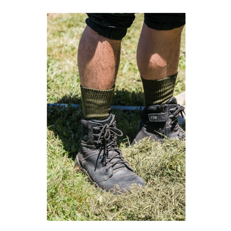 Humphrey Law – The Grass Seed Sock – Olive Green