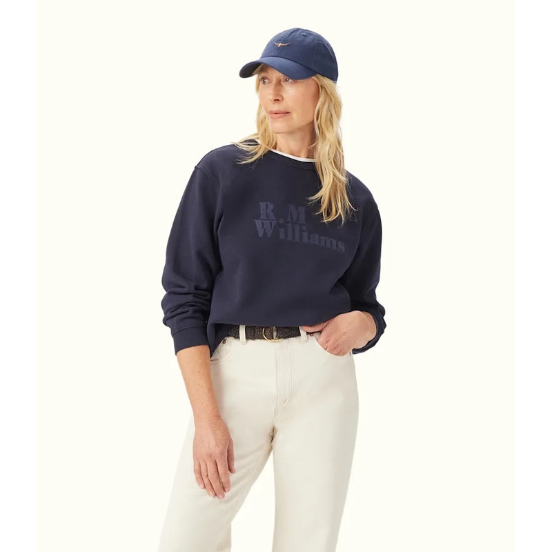 R.M.Williams – Bold Heritage Crewneck Sweatshirt – Navy