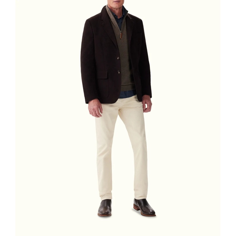 R.M.Williams – Moleskin Field Blazer – Chocolate