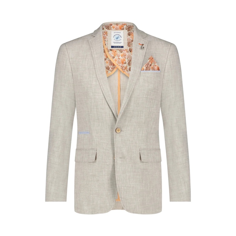 A Fish Named Fred – Sports Coat – Linen Look – Natural
